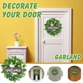 thumbnail image 1 of Xihbxyly Ofertas de Almacén En Oferta Guirnalda Artificial de Bienvenida para Puerta, Decoración de Madera de Boj, Colgante, 1 of 7