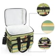thumbnail image 6 of FORMRS Insulated Cooler Bag 24 Cans Capacity Soft Leakproof Lunch Box with Side Pockets, Colorful Martini, 6 of 7