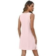 thumbnail image 6 of Sun Dresses for Women 2025 Vacation Sping Summer Casual Sundresses Women's Hawaiian Beach Eyelet Dress with Pockets, 6 of 6