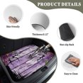 thumbnail image 3 of Universal Car Trunk Mat 37"x54", Halloween Waterproof Cargo Liner, Non-Slip Durability Cargo Mat, Fall Farmhouse Horror Floral Trees Wooden Purple All Weather Rear Trunk Protector for Car SUV, 3 of 9