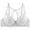 Women's White Sleeveless bra, variant on Everyday Bra for Women Ultra Light Lingerie and Gathering Breathable Front Button Comfort Daily Brassiere Underwear Steel Ring Free Wireless Push-Up Bra White