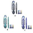 thumbnail image 3 of Thinsony Convenient And Stylish Retractable Fountain Pen By Asvine Writech Clictek Retractable Fountain Pen black ErasableBlue】1+5, 3 of 3