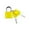 Yellow, variant on Travel Padlock With Key Secure Suitcase Backpack Luggage Lock For School Gym Outdoor 2PCS