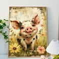 thumbnail image 3 of JYLMOOD DIY Animal Paint by Number for Adults, Easy Painting by Numbers for Gift Home Wall Decor 16x20in without Frame, Colored Canvas - Pig, 3 of 7