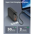thumbnail image 2 of Famous Tech Shop 160W GaN Fast Charging Station, 6-Port PD/PPS Desktop Charger with 4 USB-C & 2 USB-A, Multi-Device Power Hub for Laptops, MacBook, iPhone & Samsung, 2 of 7