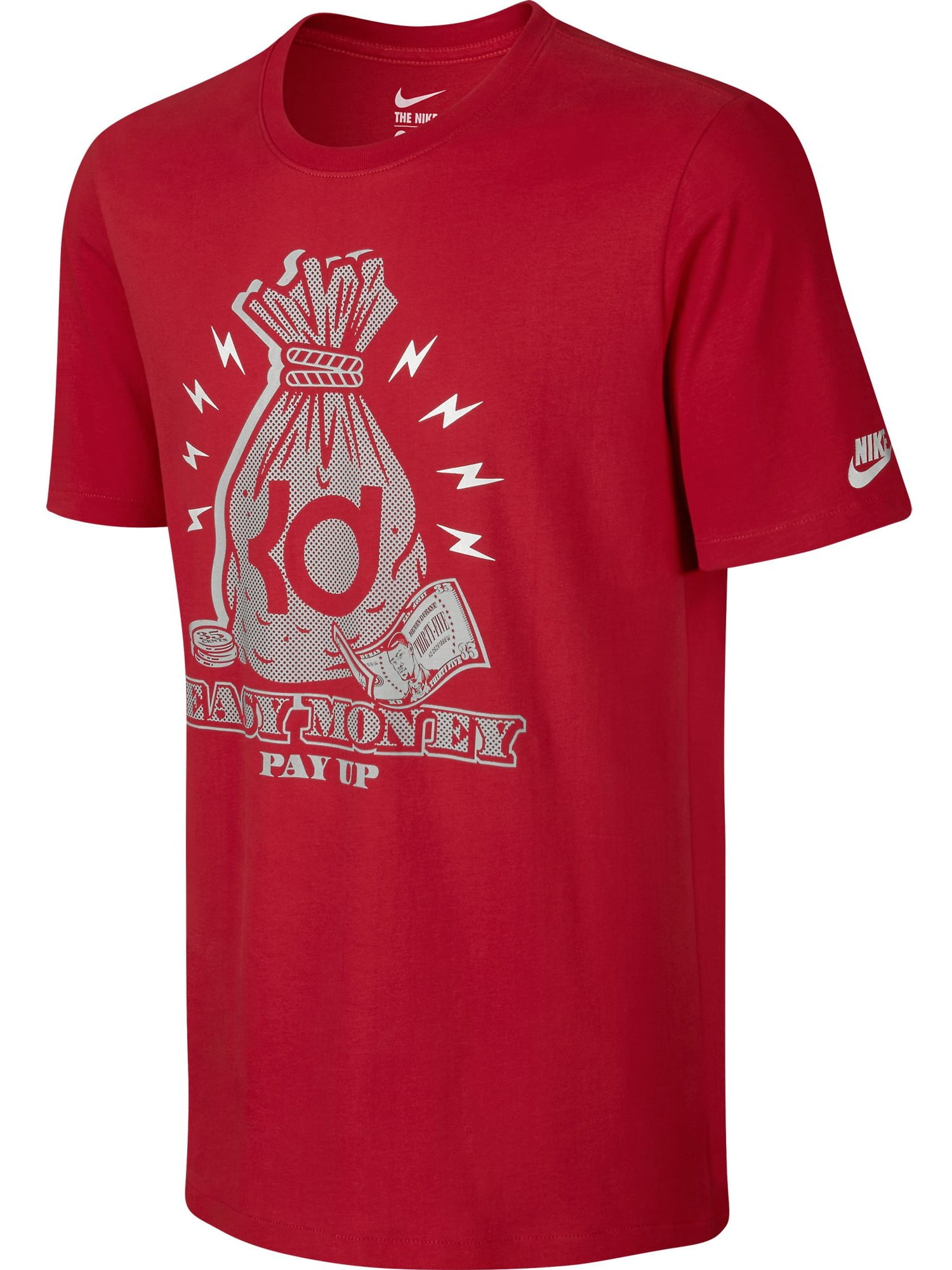 Nike KD Easy Money Men s T Shirt Red White 689186 657 Walmart