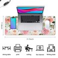thumbnail image 5 of Pink Orange Flower &nbsp;mouse Padswaterproofno Slip&nbsp;for Office Home Work Gaminggaming Mouse PadRubber Base Mousepad with Stitched Edges 31.5x11.8inches, 5 of 7