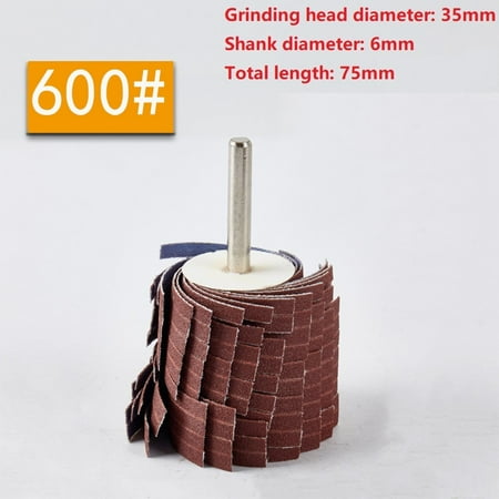

1pc 35*45*6mm Mounted Abrasive Sanding Cloth Wire Striping Grinding Wheel