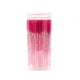 thumbnail image 1 of Xiao Hua 100 cepillos de pestañas desechables de color rojo rosa, cepillo de cejas de maquillaje, cepillo de pestañas con varilla de cristal, 3,9 pulgadas, 1 of 5