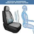 thumbnail image 4 of DIKSOAKR Front Car Seat Covers Fit for Honda CRV 2023-2024 2025 Waterproof Front Car Seat Covers Cushion with Lumbar Support Grey,Front Set(2 Seats), 4 of 10