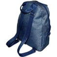 thumbnail image 3 of Small Mini 11 inch Fashion Backpack Purse Travel Denim Blue, 3 of 6