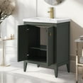 thumbnail image 6 of Vanity Art 24" Double Door Bathroom Vanity with Sink, Freestanding Storage Cabinet with Ceramic Top, and Removable Shelve, 6 of 8