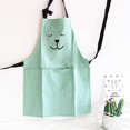 thumbnail image 4 of Delantal de cocina KAIYANG impermeable de dibujos animados con bolsillo verde adulto talla 4, 4 of 4