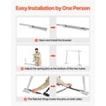 thumbnail image 4 of VEVOR Universal RV Stabilizer, RV Bumper Stabilizer for Trailers, Campers, Fifth Wheel, Compact Foldable Design for Easy Storage, Adjustable Height from 12 inch to 28 inch, Reduces RV Wobble, 2PCS, 4 of 9