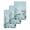 Blue, variant on Coastal Turtle Kitchen Dish Towels for Drying Dishes Set of 3, Nautical Eucalyptus Leaves Coral Seaweed Waffle Weave Microfiber Hand Tea Bathroom Towels Quick Dry & Absorbent Towel 15.7x23.6