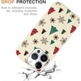 thumbnail image 4 of Christmas Beige Print Phone Case for iPhone 11 Pro Max 6.5", with Aesthetics Pattern Design Soft TPU Silicone Xmas Cases, Shockproof Bumper Protector Camera Girls Women Cover, Tree J, 4 of 6