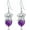 February, variant on Dog Earring with Birthstone Maltese Dog Dangle Earrings Gift for Women