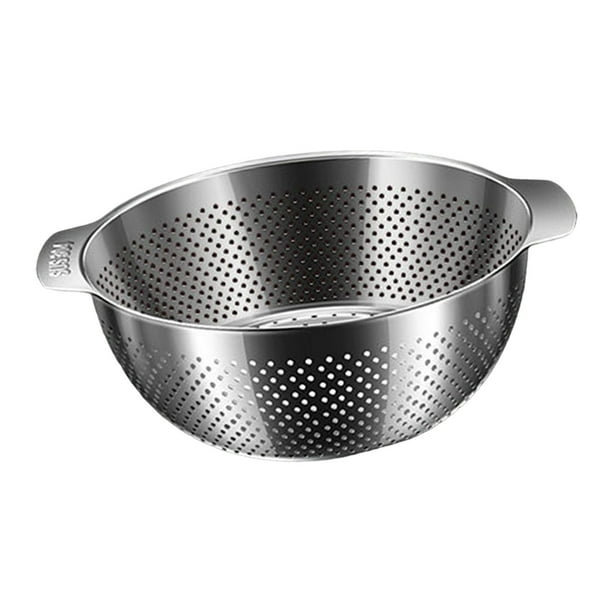 Coladores de cocina de 3 l, cesta para ensaladas con asas, colador de arroz filtrar