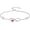 A-01-Garnet, variant on Infinity Heart Bracelet for Women 925 Sterling Silver Infinity Ruby Bracelet July Birthstone Friendship Jewelry Gifts for Women Mom