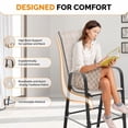 thumbnail image 2 of Ktaxon 2Pcs High Patio Outdoor Dining Chairs, Textilene Stackable Armrest Chairs Space Saving for Backyard Porch Garden - Khaki, 2 of 7