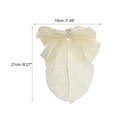 thumbnail image 4 of Unique Bargains 1 Pc Fashion Pearl Bow Hair Clips Hairdo Clip Apricot, 4 of 5