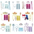 thumbnail image 2 of Princess Elsa Anna Accessories Gloves Wand Crown Jewelry Set Wig Braid For Snow White Princess Dress Clothes Cosplay Accessories, 2 of 5