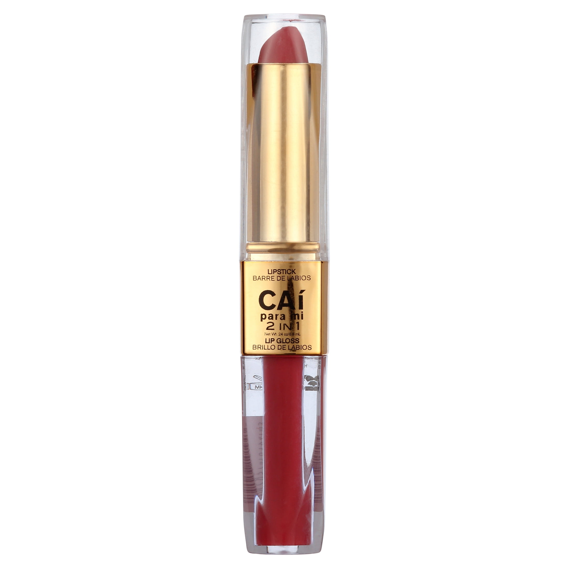 Cai Para Mi 2-in-1 Lipstick & Lip Gloss, Pink Candy