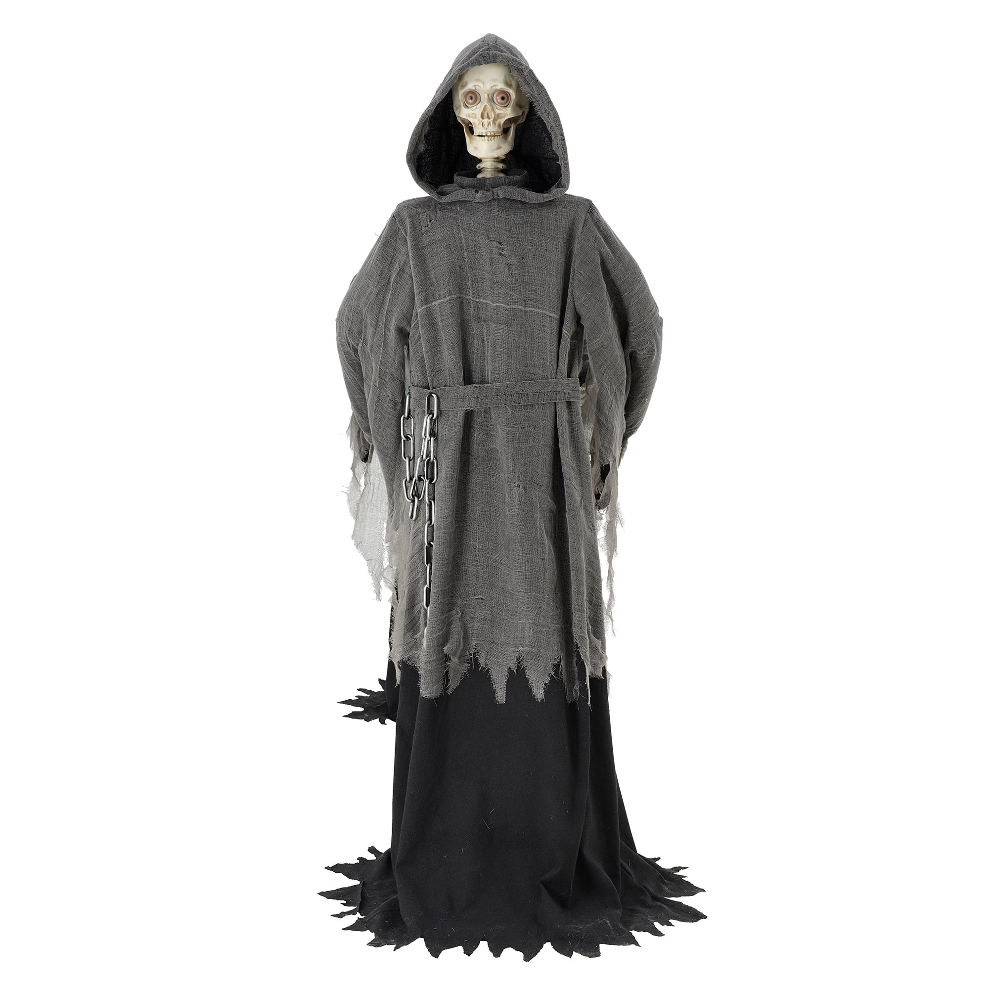 Way To Celebrate 5 ft LED Skeleton Reaper Duo Carrying Coffin Halloween Outdoor Decor