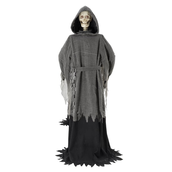 Way To Celebrate 5 ft LED Skeleton Reaper Duo Carrying Coffin Halloween Outdoor Decor