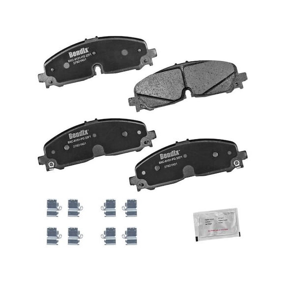 Front Brake Pad Set - Compatible with 2020 - 2022 Chevy Traverse 2021