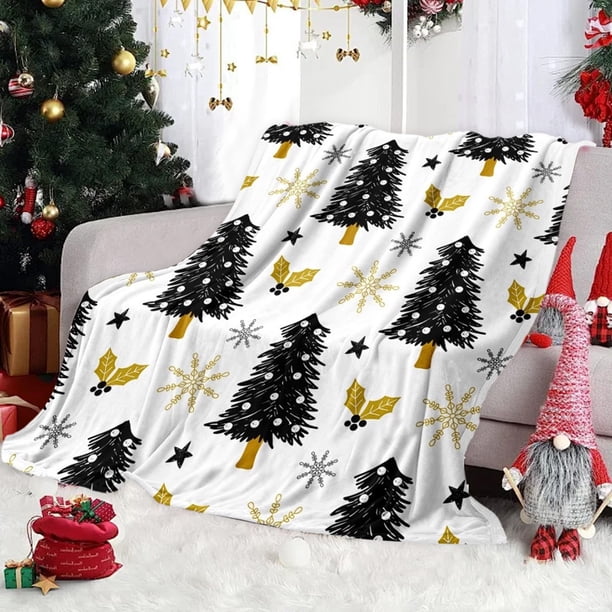 Manta de Franela Estampada para Navidad y Halloween, Informal, para Niños, Regalo Navideño