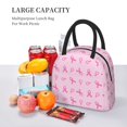 thumbnail image 5 of Yiaed Breast Cancer Awareness 1 Print Lunch Bag Adult Insulated Lunch Box, Leakproof Cooler Food Lunch Containers Reusable High Capacity Lunch Tote Bags-One Size, 5 of 6