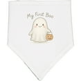 thumbnail image 2 of Inktastic My First Boo Cute Ghost Halloween Baby Bandana Bib, 2 of 4