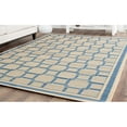 thumbnail image 4 of Safavieh Martha Stewart 4' X 5'7" Power Loomed Rug in Cream and Blue, 4 of 5