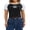 Black, variant on Jxzom Women Fairy Grunge Y2k Crop Tops Shirts Star Print Aesthetic Tops Short Sleeve 90s E Girls Slim Fit Summer Tees