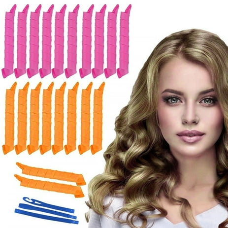 HOTBEST 20PCS-55cm Magic Magic Spiral Plastic Manual Curling Iron