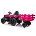 thumbnail image 6 of Eastvita 12V Ride-On Tractor w/Trailer, Dual 40W Motors, LED, USB, MP3, 6 of 8