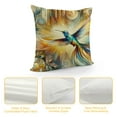 thumbnail image 4 of BCIIG Blue Orange Hummingbird Bird Teal Aqua Red Flowers Throw Pillow Covers Cushion Case Polyester Home Decorative  Square for Couch Living Room Bedroom Car, 4 of 5