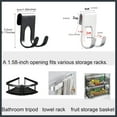 thumbnail image 5 of Shower Caddy Hook Razor No Drill Shower Hanger for Hanging Loofah, Towels,Razor Hook Bathroom Office Storage Rack Hanging Bathroom Kitchen Scissors holder, 5 of 5