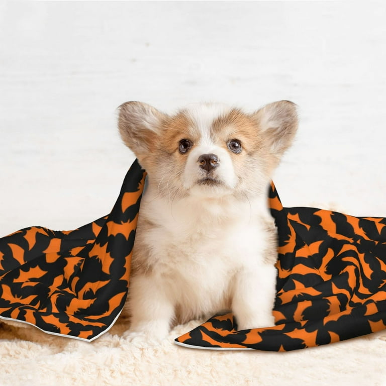 Rocae Halloween Bat for Pet Blanket Dog Blanket Cat Blanket Soft