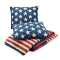 thumbnail image 5 of Modern Heirloom Americana Patch 3-Piece Cotton Quilt Set, Blue/Red, Full/Queen, 5 of 10