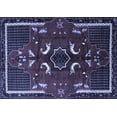 thumbnail image 1 of Ahgly Company Indoor Rectangle Persian Blue Traditional Area Rugs, 6' x 9', 1 of 4