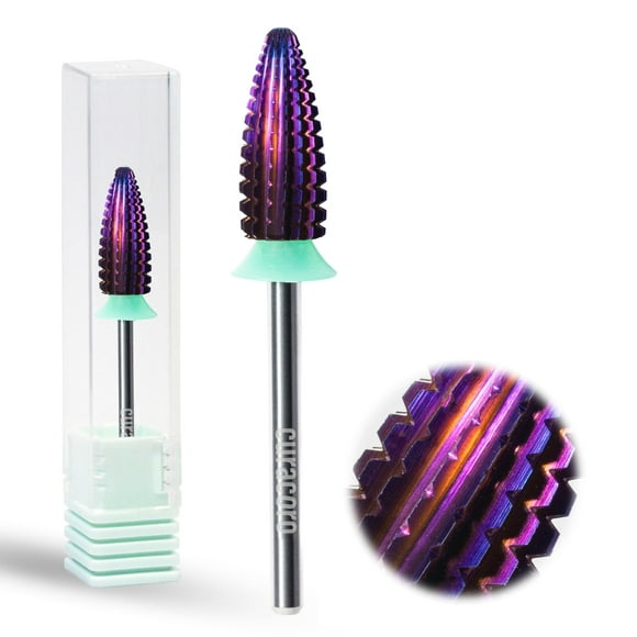 Brocas para uñas CURACORO Typhoon, 2 vías, carburo, grano grueso