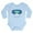 Sky Blue, variant on CafePress - Happy Skier/Boarder Body Suit - Long Sleeve Cotton Baby Bodysuit