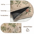 thumbnail image 6 of Round Area Rug 3 Ft, Vintage Botanical Washable Non-Slip Circle Carpet for Living Room/Bedroom, Country Herbs Leaves Plants Flowers Brown Low-Profile Small Floor Mats Collection Rugs for Indoor, 6 of 8