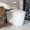 Black White - Auto Open / Close Lid, variant on Los Flexi E5D Smart Toilet with Bidet, Built-In Water Tank, Battery Backup Flush, Foot Kick Flush