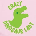 thumbnail image 2 of CafePress - Crazy Dinosaur Lady Body Suit - Baby Light Bodysuit, Size Newborn - 24 Months, 2 of 4
