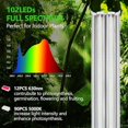thumbnail image 4 of Grow Light for Seed Starting with Stand,Double Tube T5 Grow Lights 1.4Ft,Seed Starter Light Kit,5000K White Full Spectrum  Growing Lamp Strips for Indoor Plants,Seeds Starting,Height Adjustable, 4 of 8