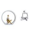 thumbnail image 1 of Figura de niña, estatua de mujer, centro de mesa, dormitorio, regalo para lectores, estantería, escultura abstracta de granja, decoración versátil, pe, 1 of 8