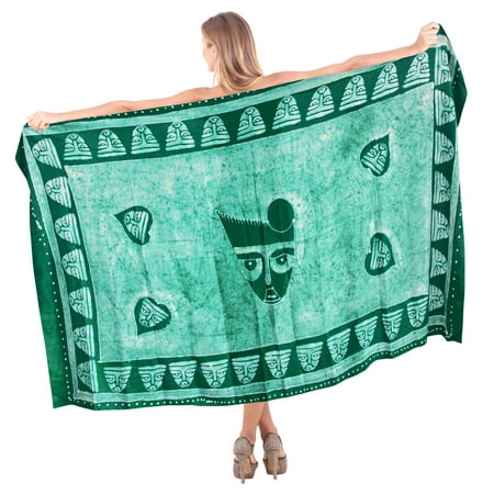 HAPPY BAY Women s Beach Wrap Bikini Swimwear Swim Cover up Skirt Bathing suit Summer Wraps Beachwear Sarong Coverups Swimsuits for Women One Size Green_N986